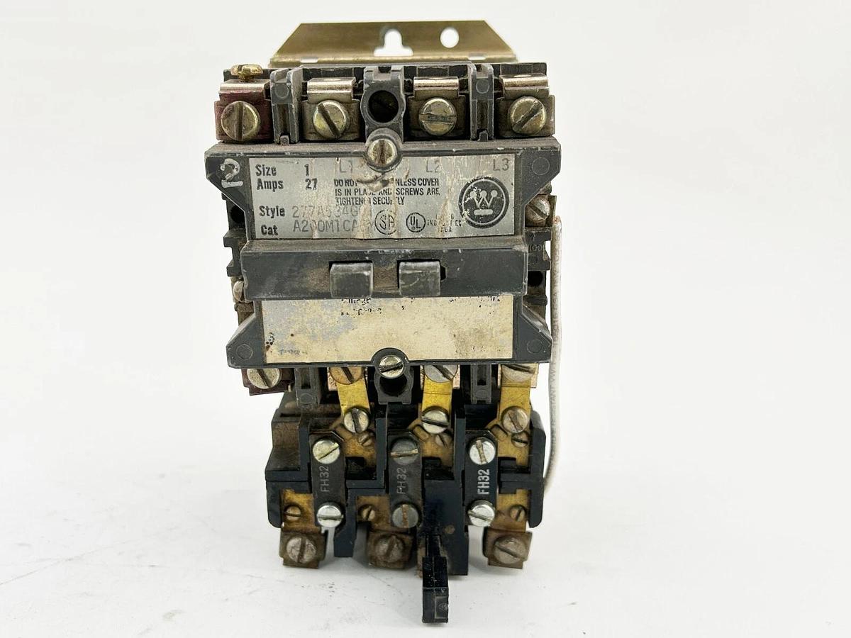 Used Westinghouse A200M1CACM Motor Starter 3P 3 Phase 120V Size 1 27A