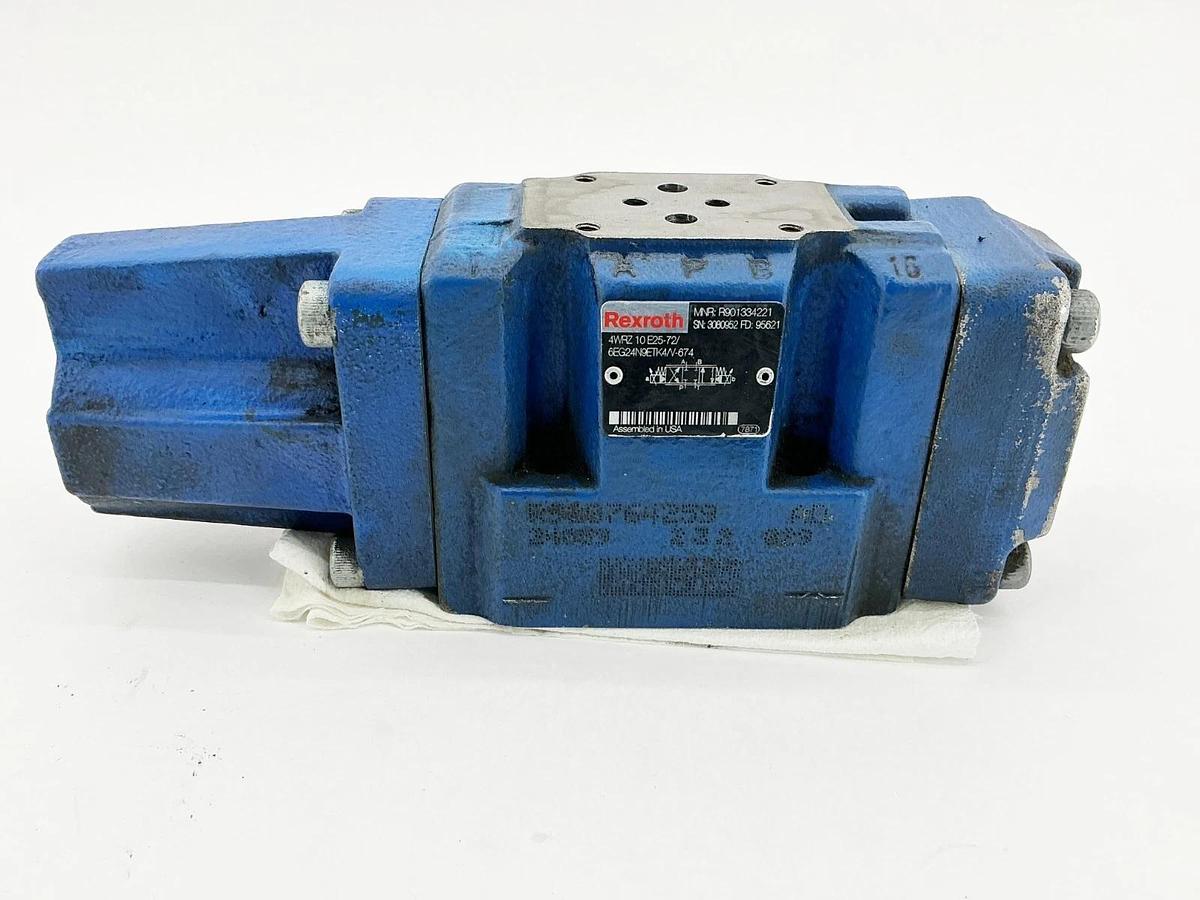 Used Rexroth 4WRZ 10 E25-72/6EG24N9ETK4/V-674 Control Valve Base R901334221