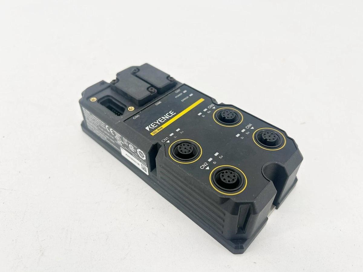 New Keyence GC-R48 Remote I/O M12 Remote Interlock Switch Type 8 Pin 4 Port
