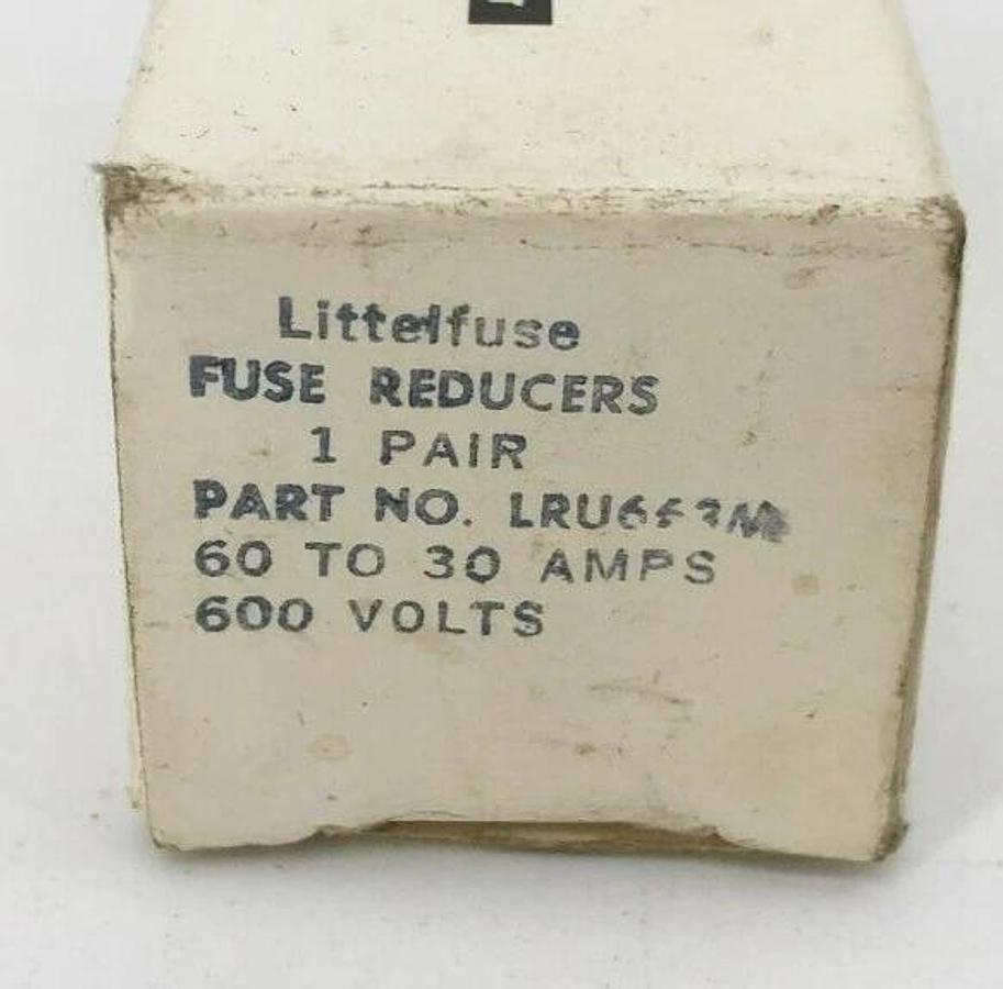 New Littelfuse LRU663M Fuse Reducer Pair 60-30A 600V