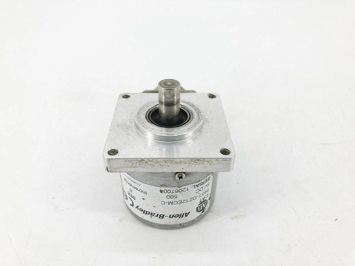 Used Allen Bradley 845T-DZ12ECM-C Ser. B Encoder 3/8" Dia. 5VDC In 5VDC DLD Out