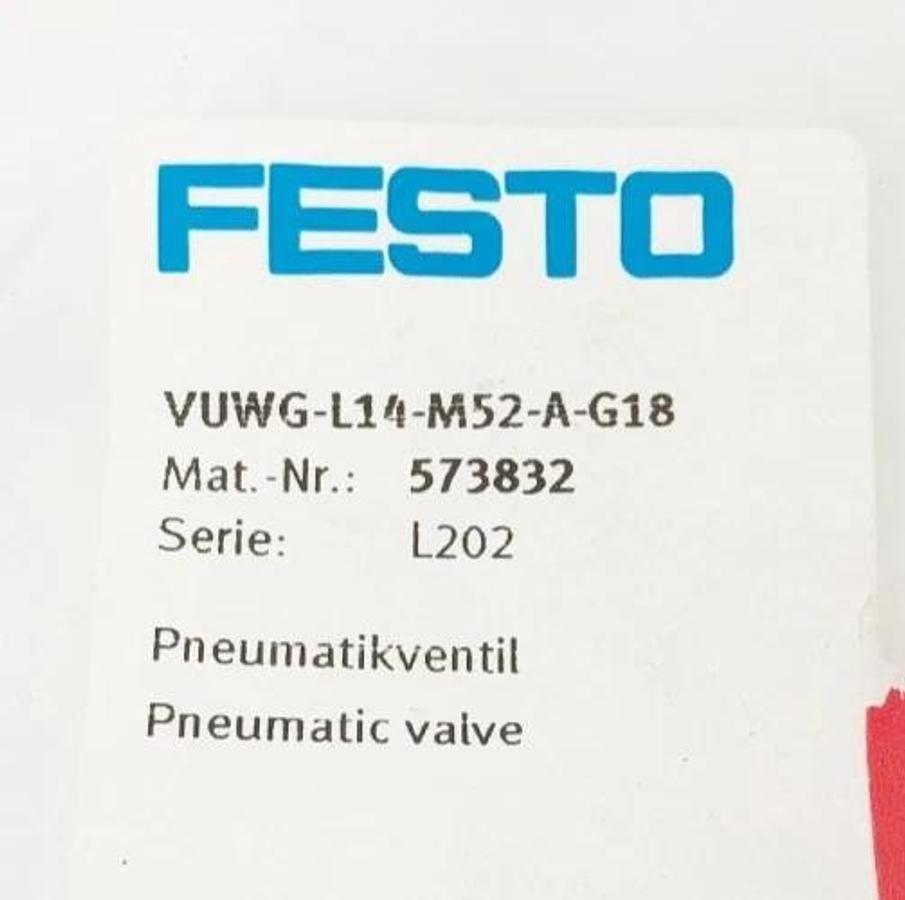 New Festo VUWG-L14-M52-A-G18 Pneumatic Valve 573832