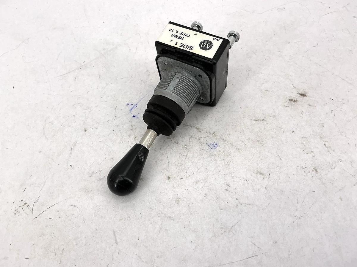 Used Allen Bradley 800T-T4T8 Ser T Toggle Switch Type 4 & 13 4-Way Spring Return