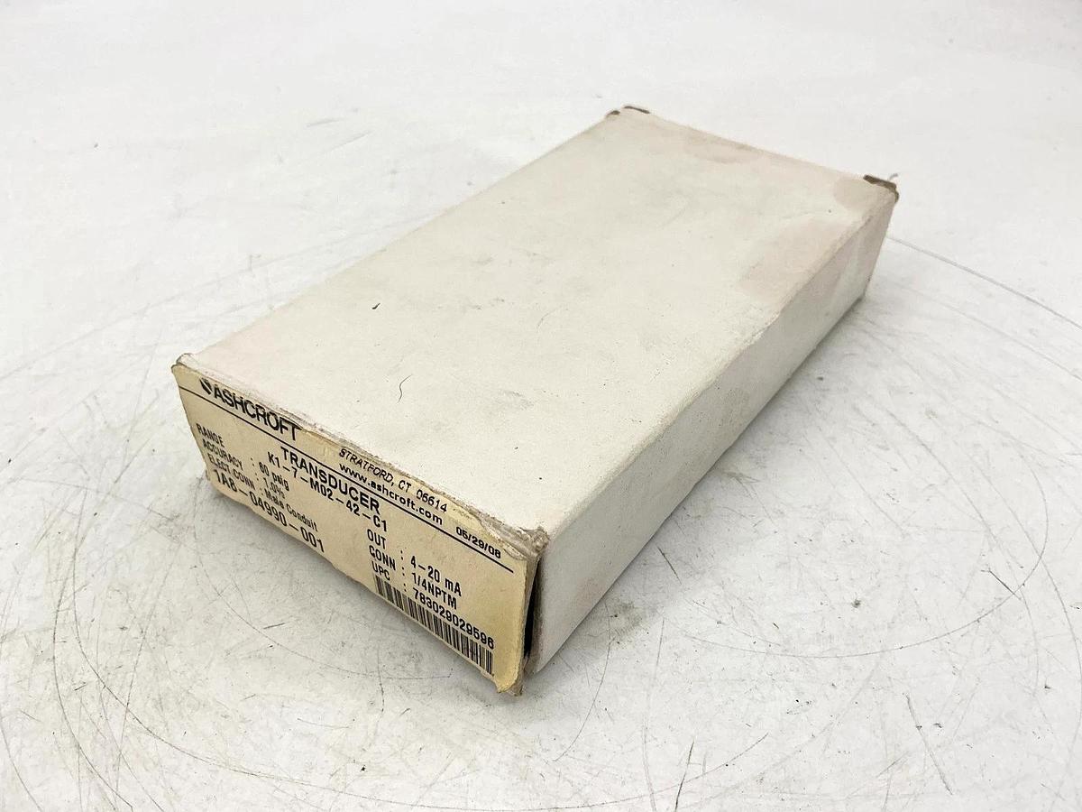 New Ashcroft K1-7-M02-42-C1 Transducer 60PSIG Accuracy 1% 10-36VDC K17M0242C1