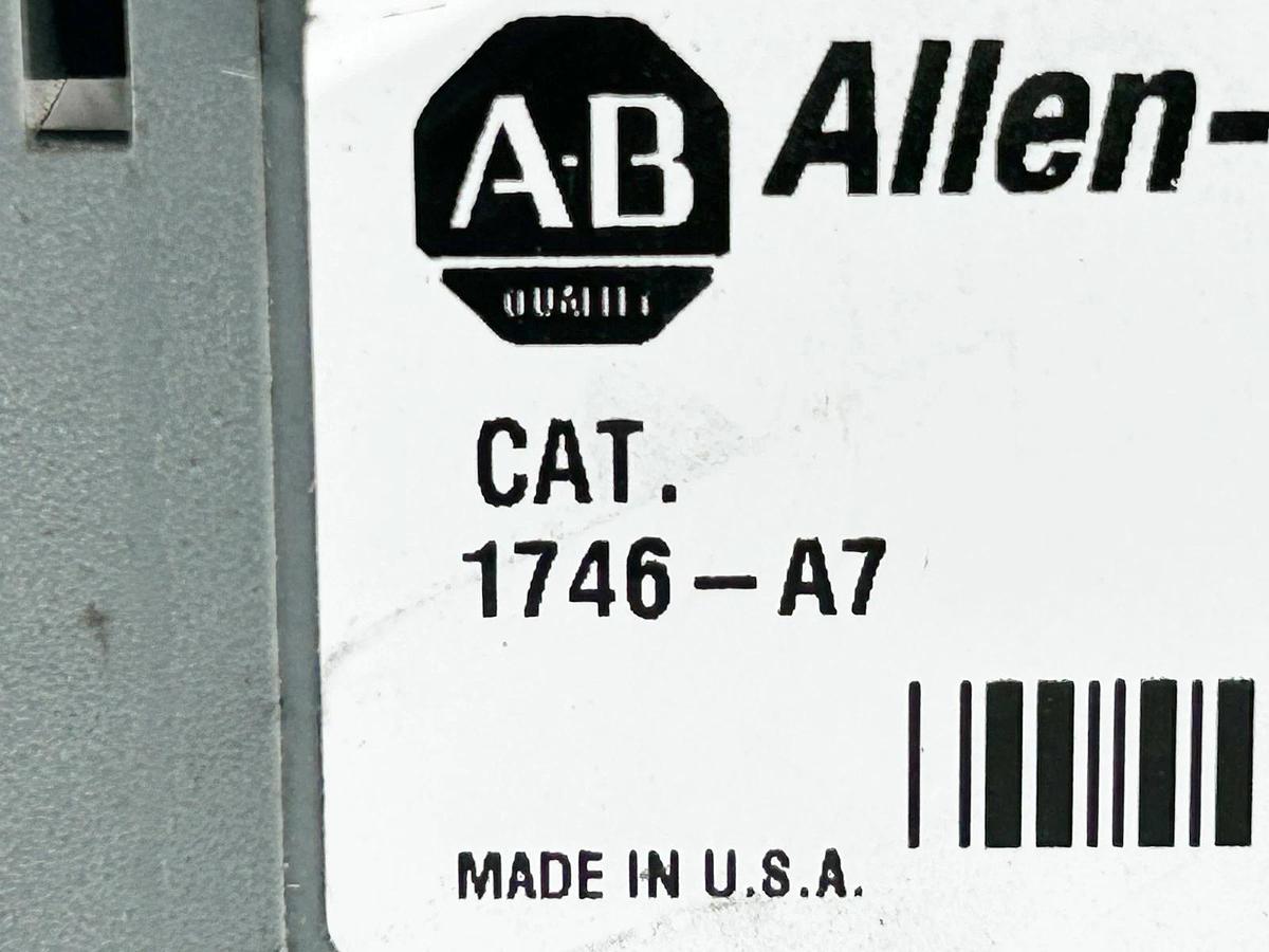 Used Allen Bradley 1746-A7 PLC Rack Modular Chassis 7 Slot 10A 5VDC Ser.B