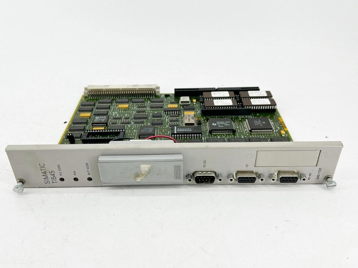 Used Siemens 545-1101 Simatic TI545 CPU Module 28K Word Memory PID 2 Communicatio