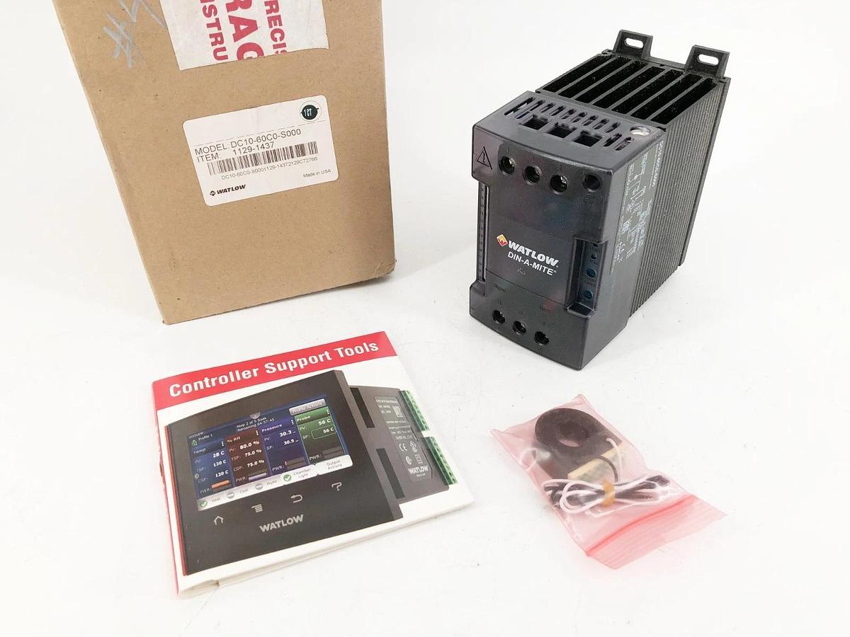 New Watlow DC10-60C0-S000 SCR Power Controller 55A 4.5-32VDC In 277-600VAC Out