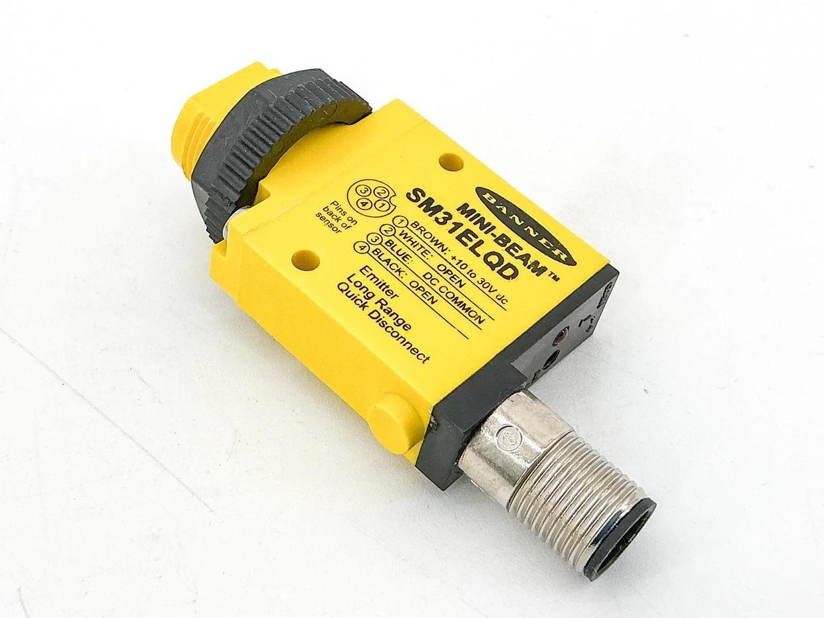 New Banner Engineering SM31ELQD Photoelectric Sensor 10-30VDC 26952