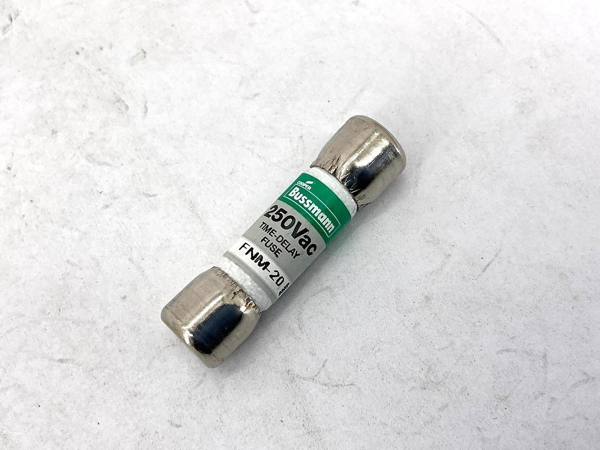 Lot of 3 New Bussmann FNM-20 250Vac Time-Delay Fuse 20A 250V