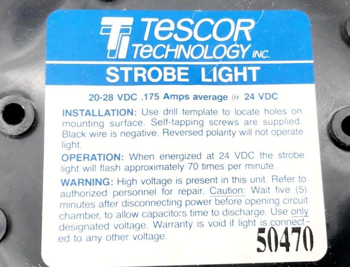 New Tescor Technology Purple Strobe Light 20-28VDC .175A - No Box