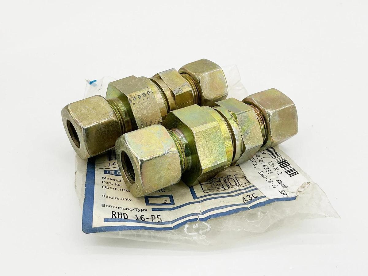 New Lot of 2 Parker Ermeto RHD16SA3C Check Valve 1Bar RHD-16-5
