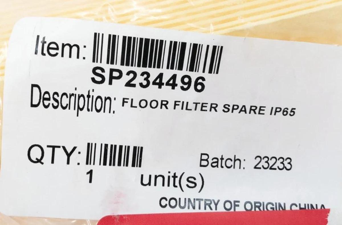 Lot of 2 New Videojet SP234496 Floor Filter Spares IP65