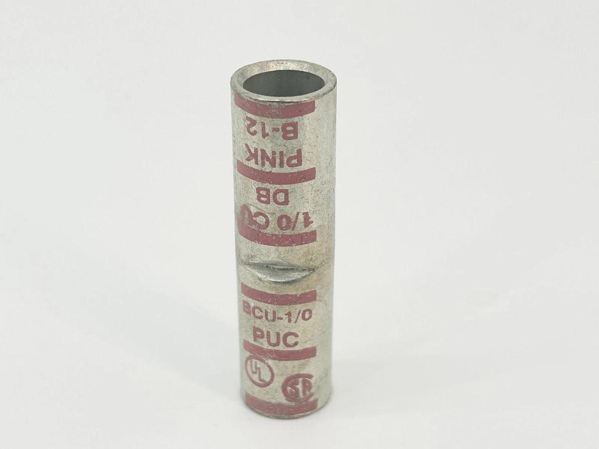 New Lot of 6 Penn Union BCU-1/0 Splice Connector 1/0 Pink