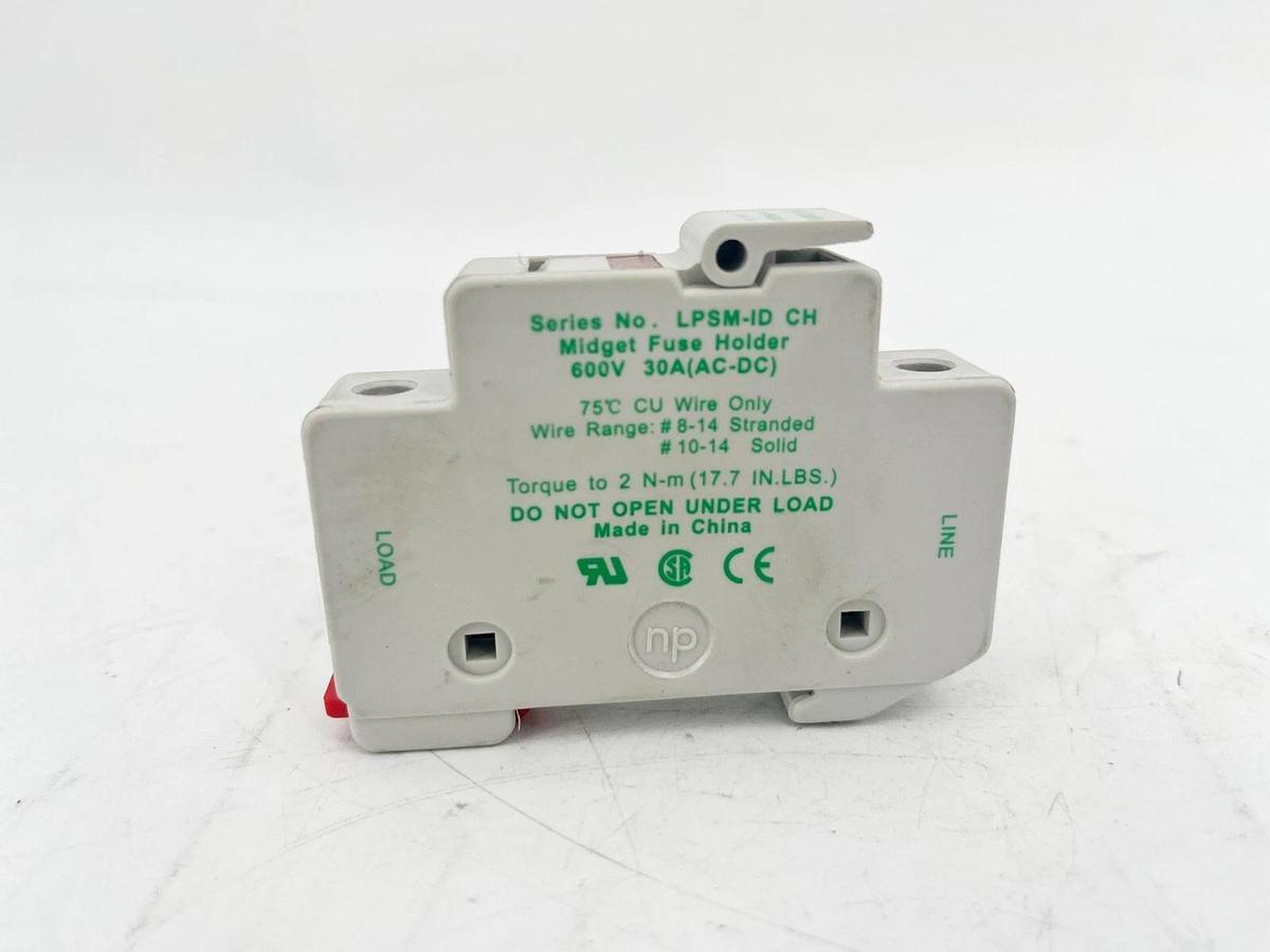 Used Littelfuse LPSM001ID Powr-Safe Dead Front Fuse Holder 30A 600V Max