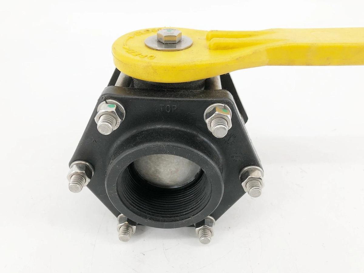New Apache 49030010 2" Full Port Bolted Poly Ball Valve - No Box