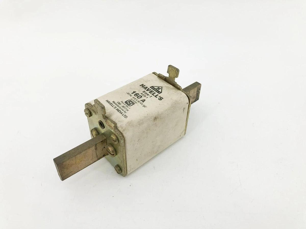 Used Lot of 2 Havell's HCD-1 160A Fuses Size-1