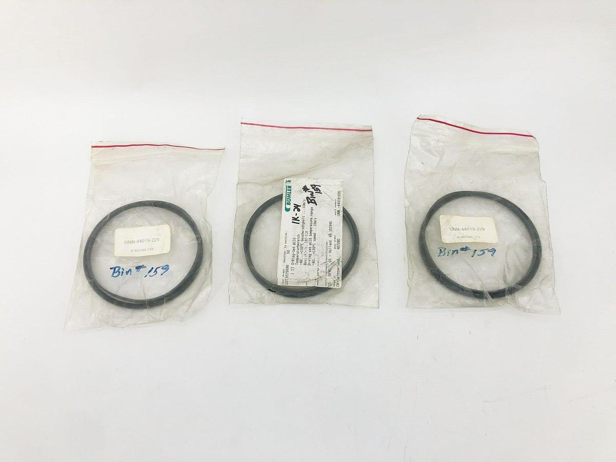 Lot of 3 New Buhler UNN-44019-229 O-Rings