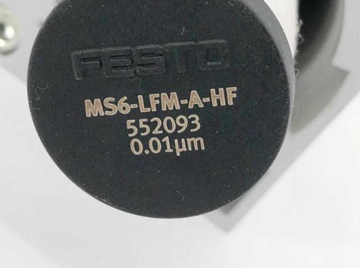 Used Festo MS6-LFM-1/2-A-R-M-HF-DA Pneumatic Filter 527670 300psi 0.01 Micron