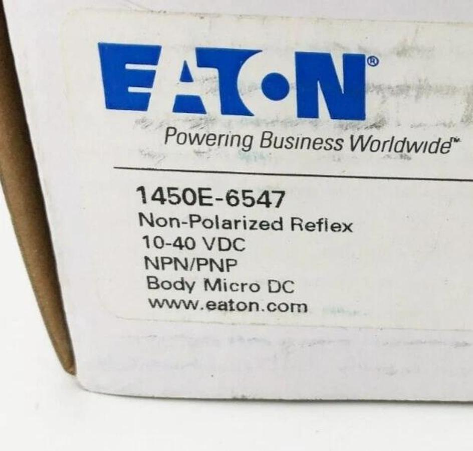 New Eaton 1450E-6547 Non-Polarized Reflex Photoelectric Sensor 30FT. 10-40VDC