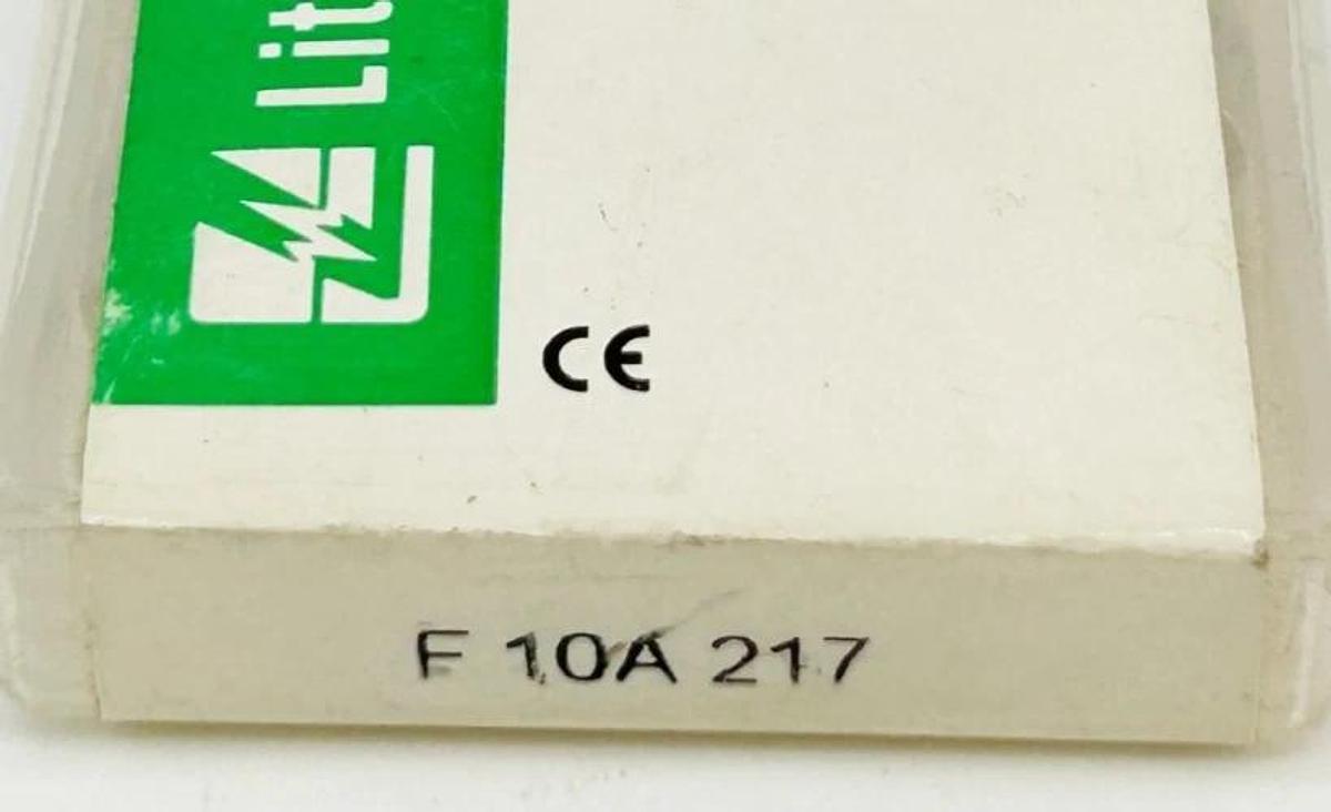 New Lot of 10 Littelfuse F 10A 217 Glass Fuse 10A