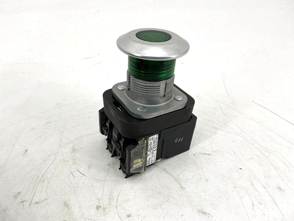 New Allen Bradley 800TC-FXQH2GA1 Ser U Push-Pull Device Green LED 130V - No Box