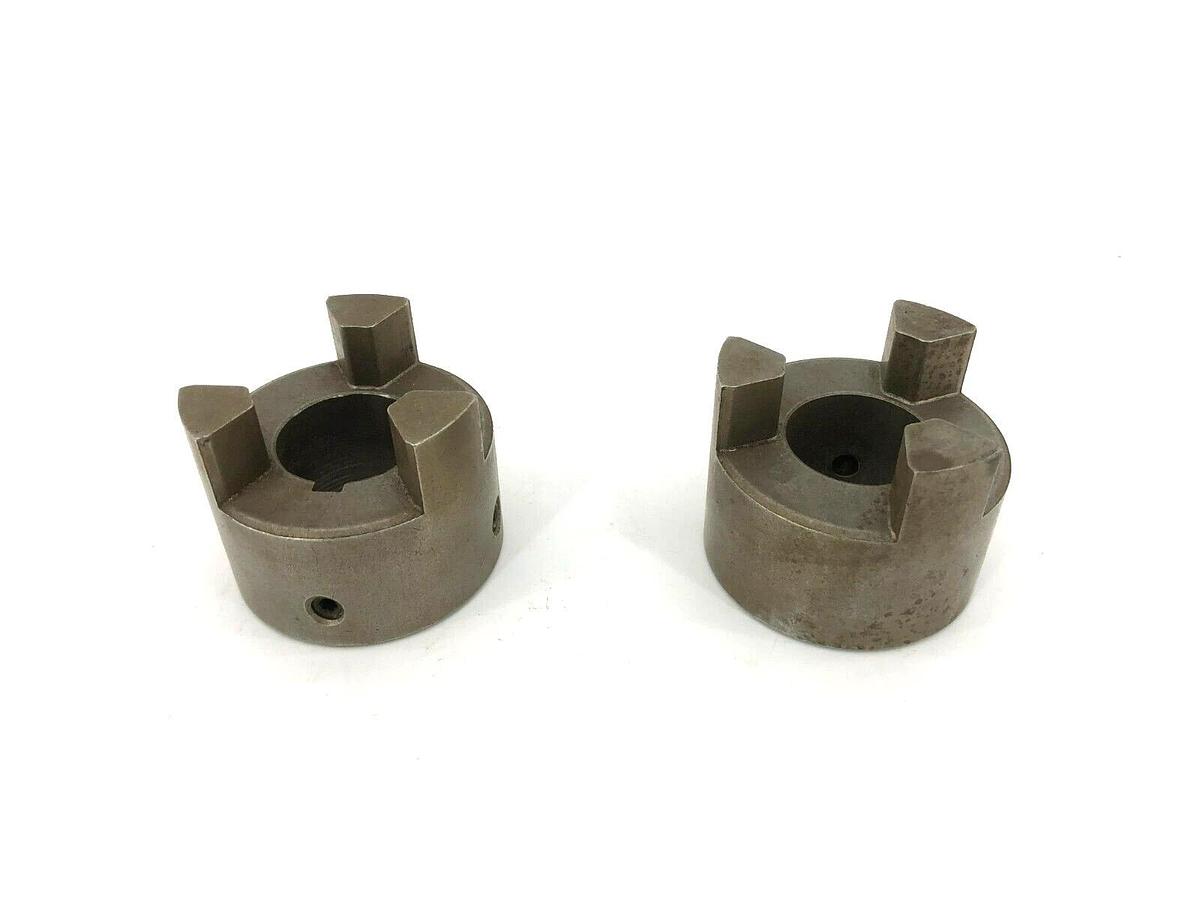 Lot of 2 New Browning L100-1-1/4 Jaw Coupling Hubs 1-1/4" Bore, 0.250" Keyway
