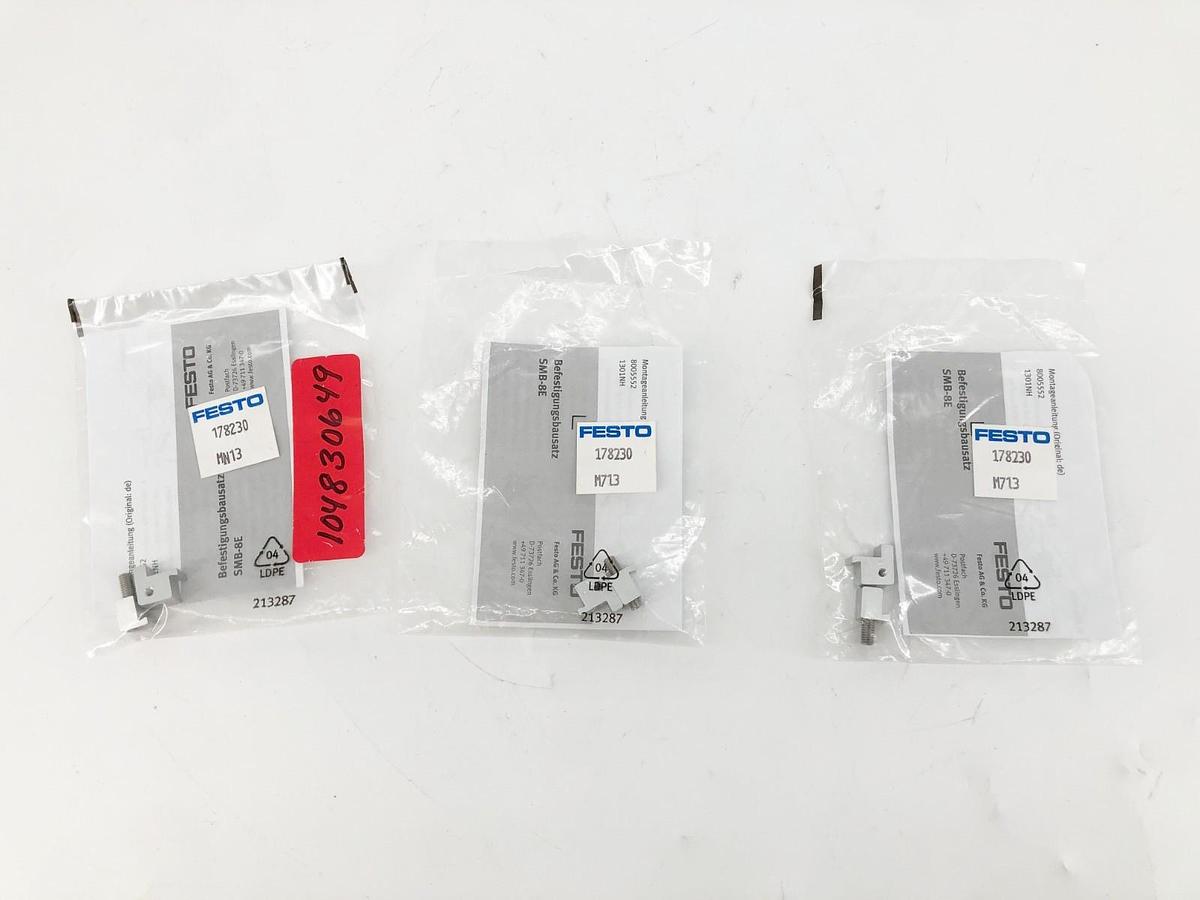 Lot of 3 New Festo 178230 Mounting Kits