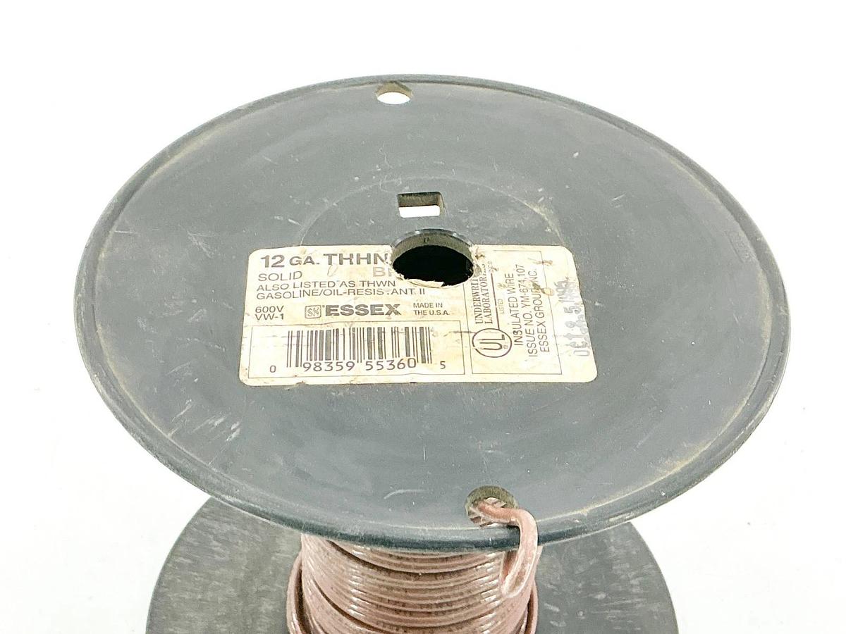 New Essex VW-1 12GA THHN Copper Wire 600V 100+ Feet 1.15LB