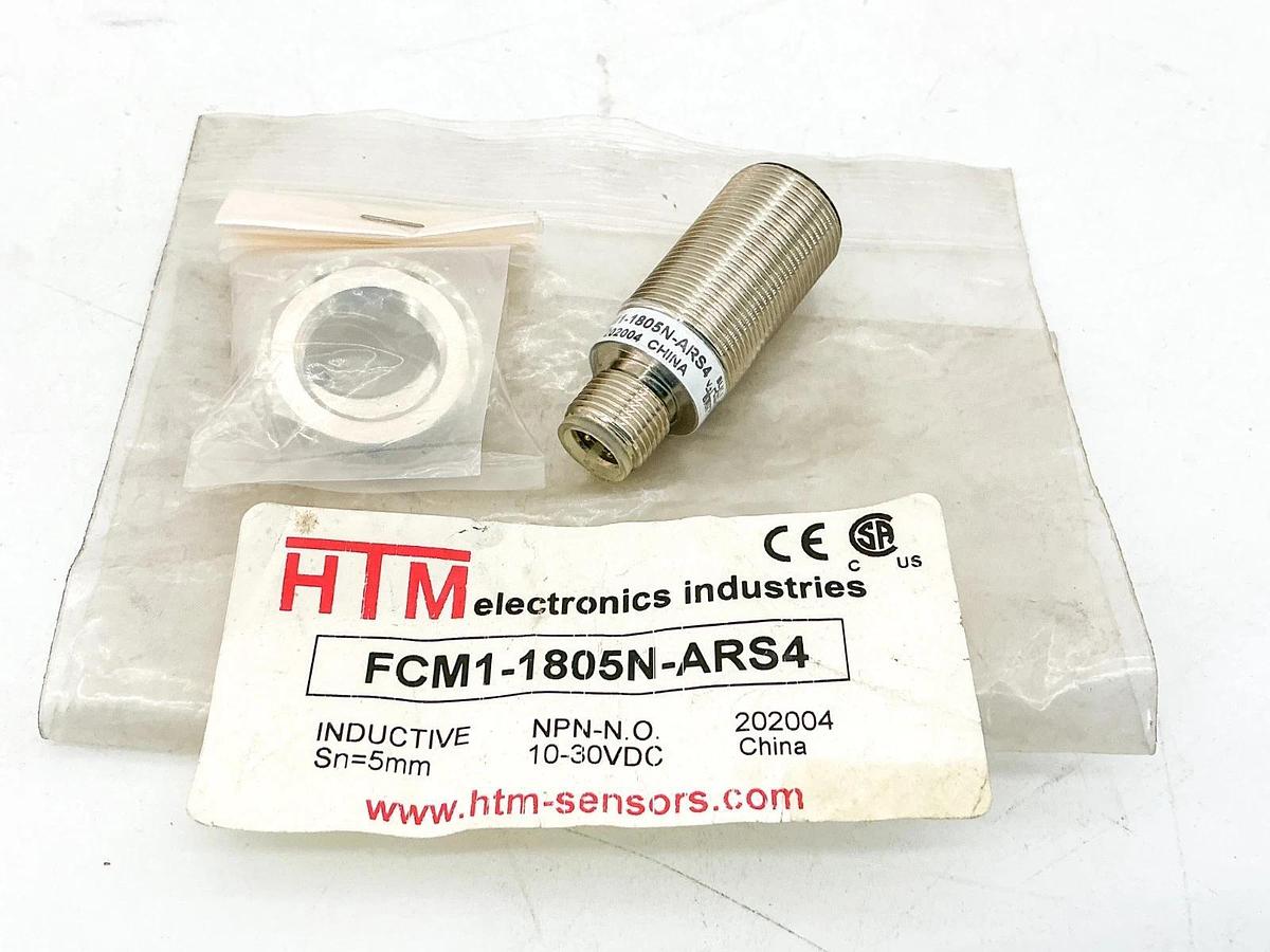 New HTM FCM1-1805N-ARS4 Inductive Sensor 10-30VDC 5MM Sense 4Pin