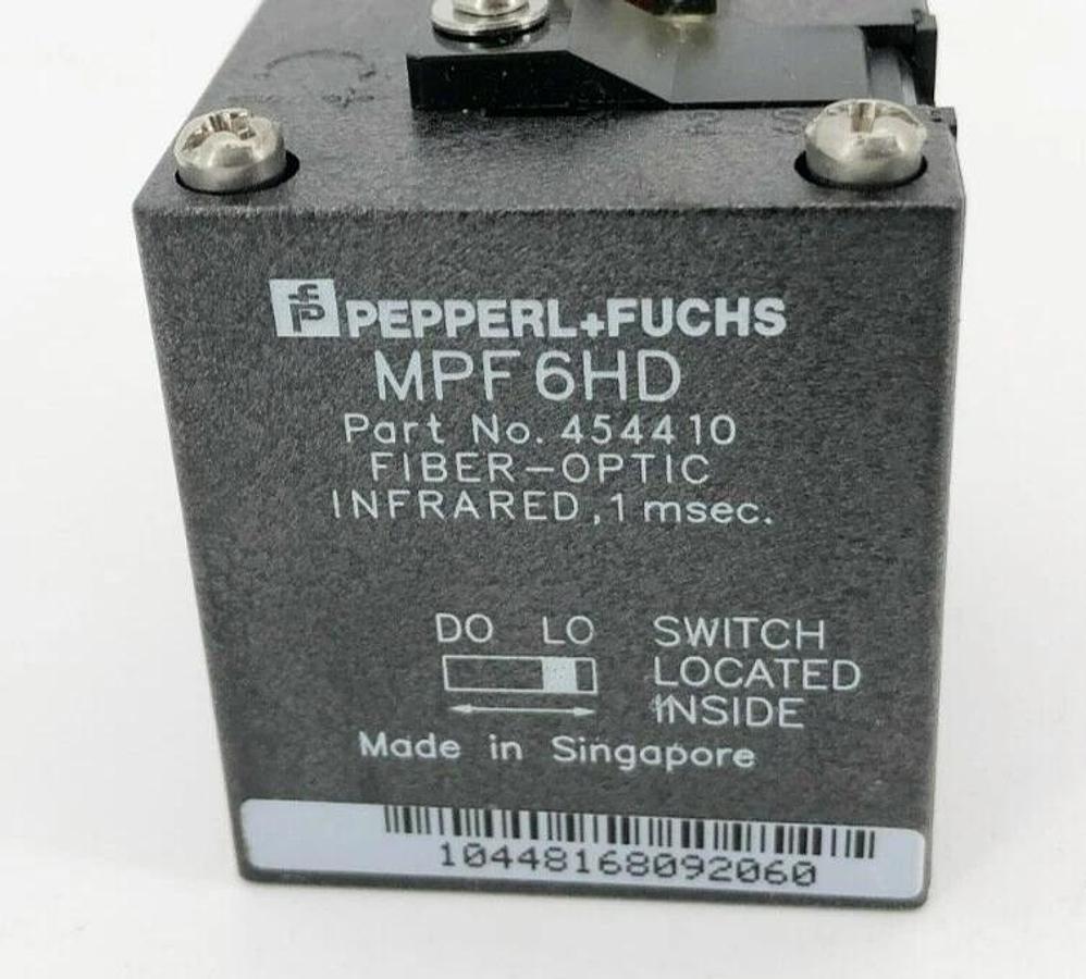 New Pepperl + Fuchs MPF6HD Fiber Optic Sensor Head 1ms 454410