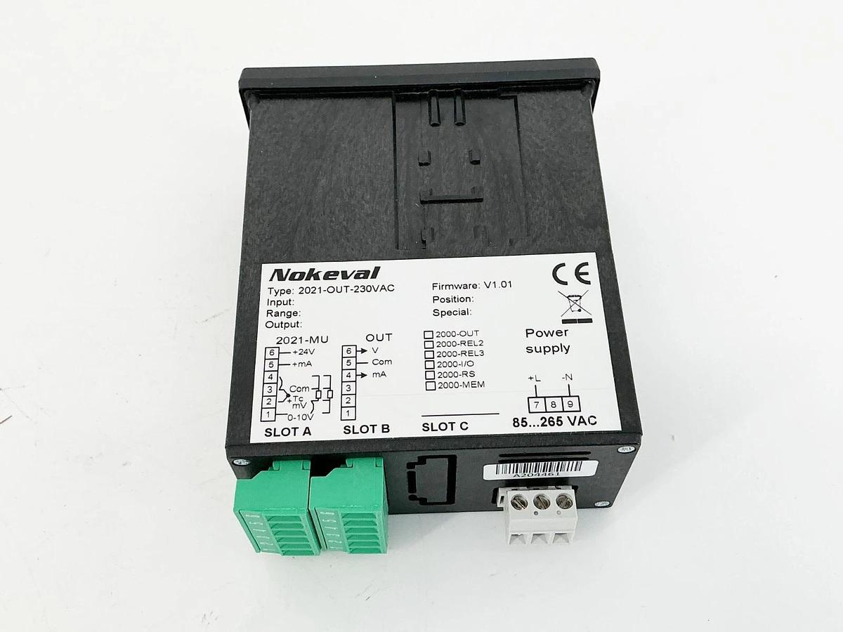 New Nokeval 2021-230V Panel Meter 85-250VAC Model 2021 - No Box