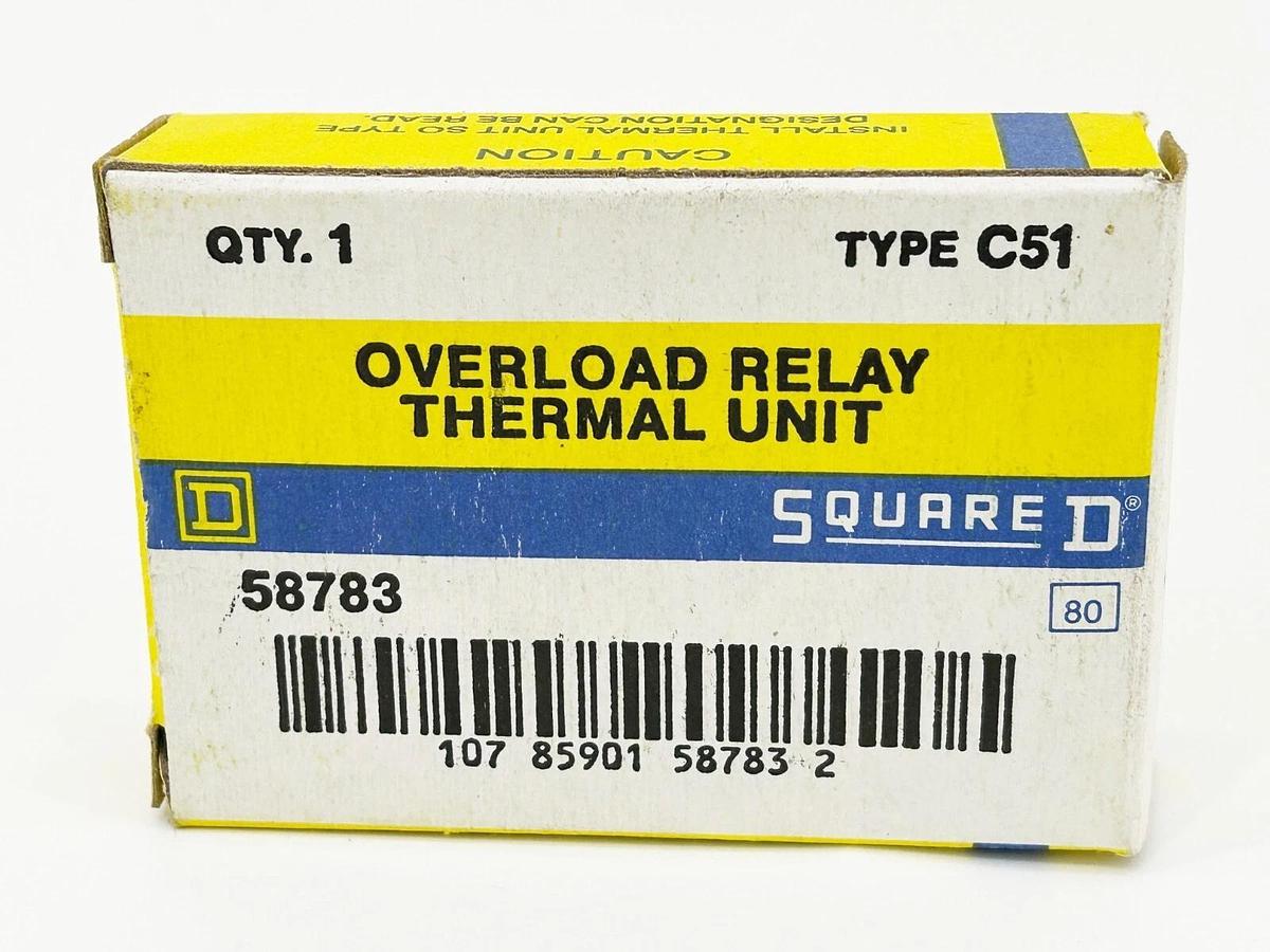 New Lot of 3 Square D C51 Thermal Overload Heating Element