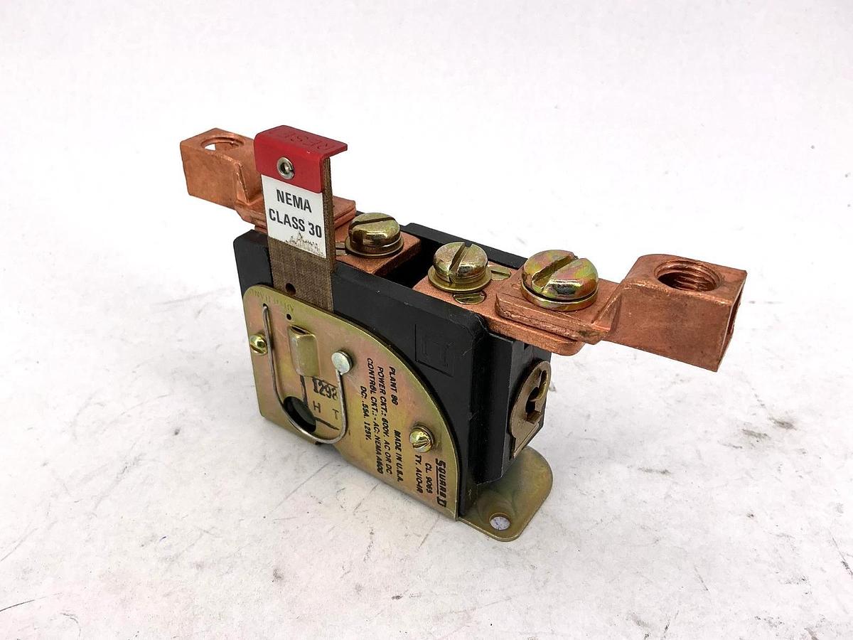 New Square D 9065-AUO-1R Thermal Overload Relay Power CKT 600V AC/DC