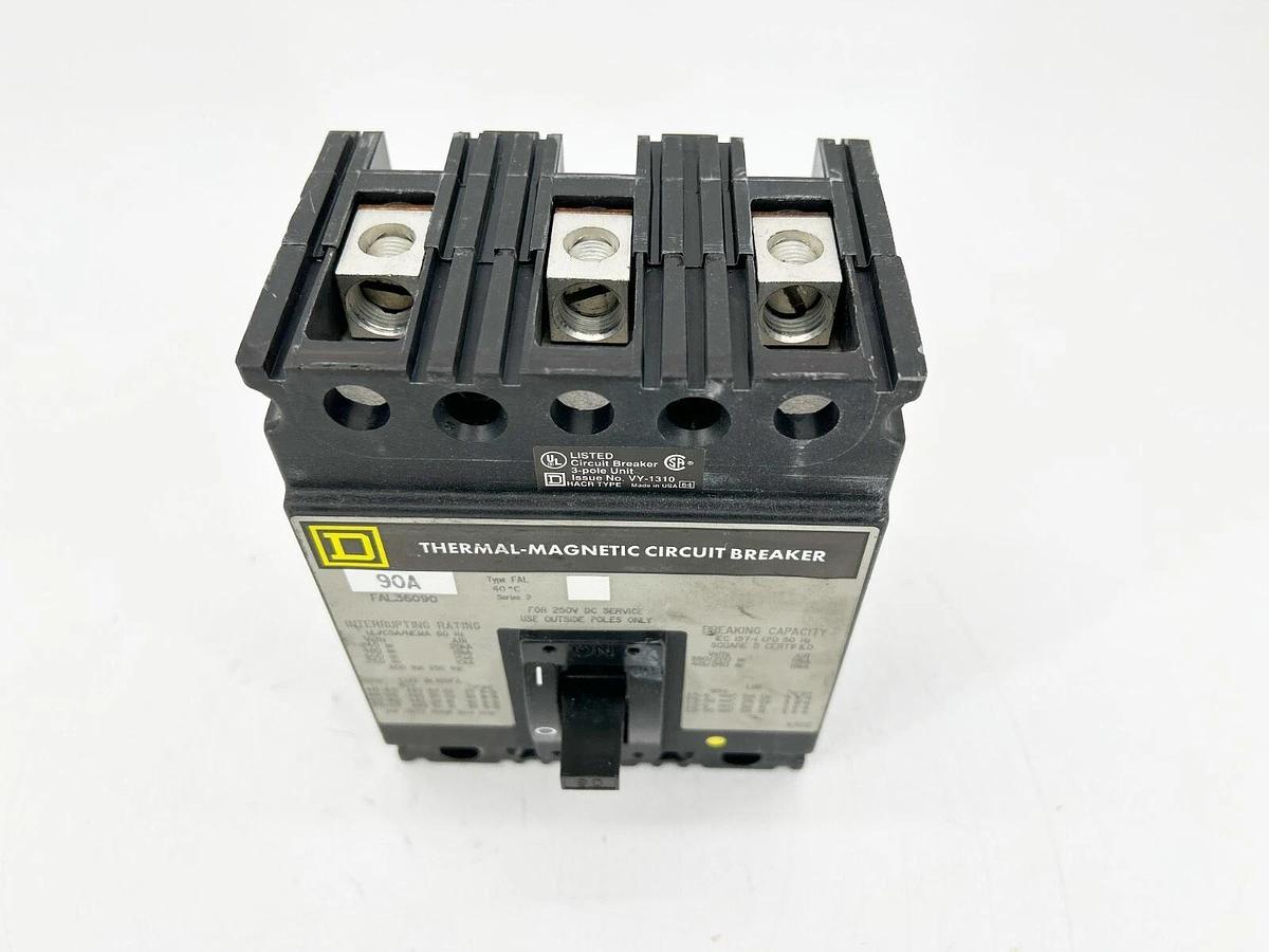 New Square D FAL36090 Circuit Breaker 3 Pole 600V 90A 60/60Hz