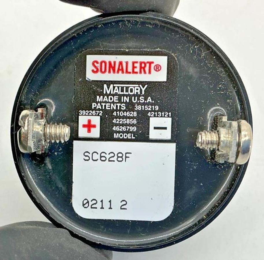 Lot of 2 New Mallory SC628F Sonalert Alarm Indicator Continuous Tone 6-28VDC