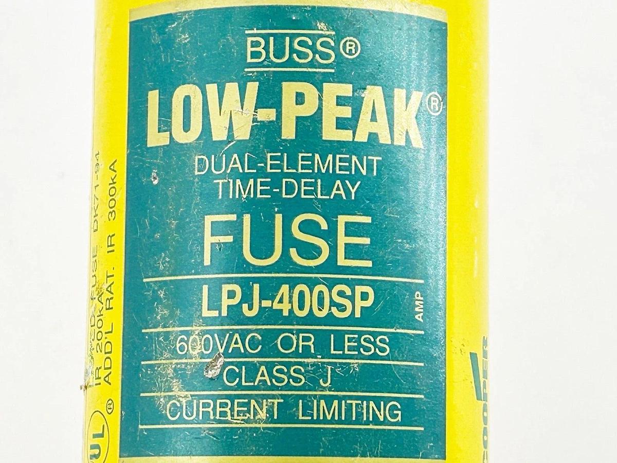Used Bussmann LPJ-400SP Time Delay Dual Element Fuse 400A 600V Class J