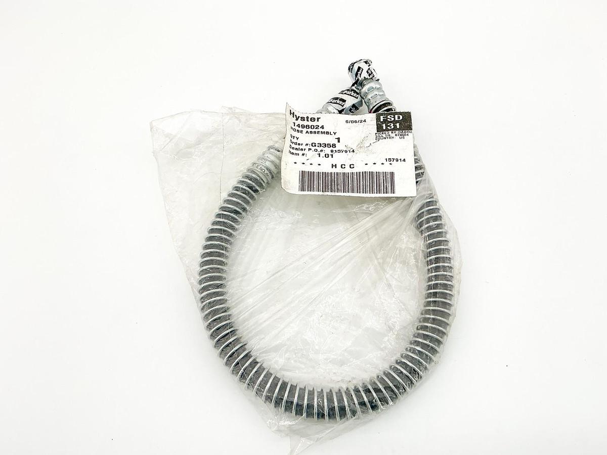 New Hyster 1496024 LP Gas Hose Assembly 350PSIG Parker SS23CG
