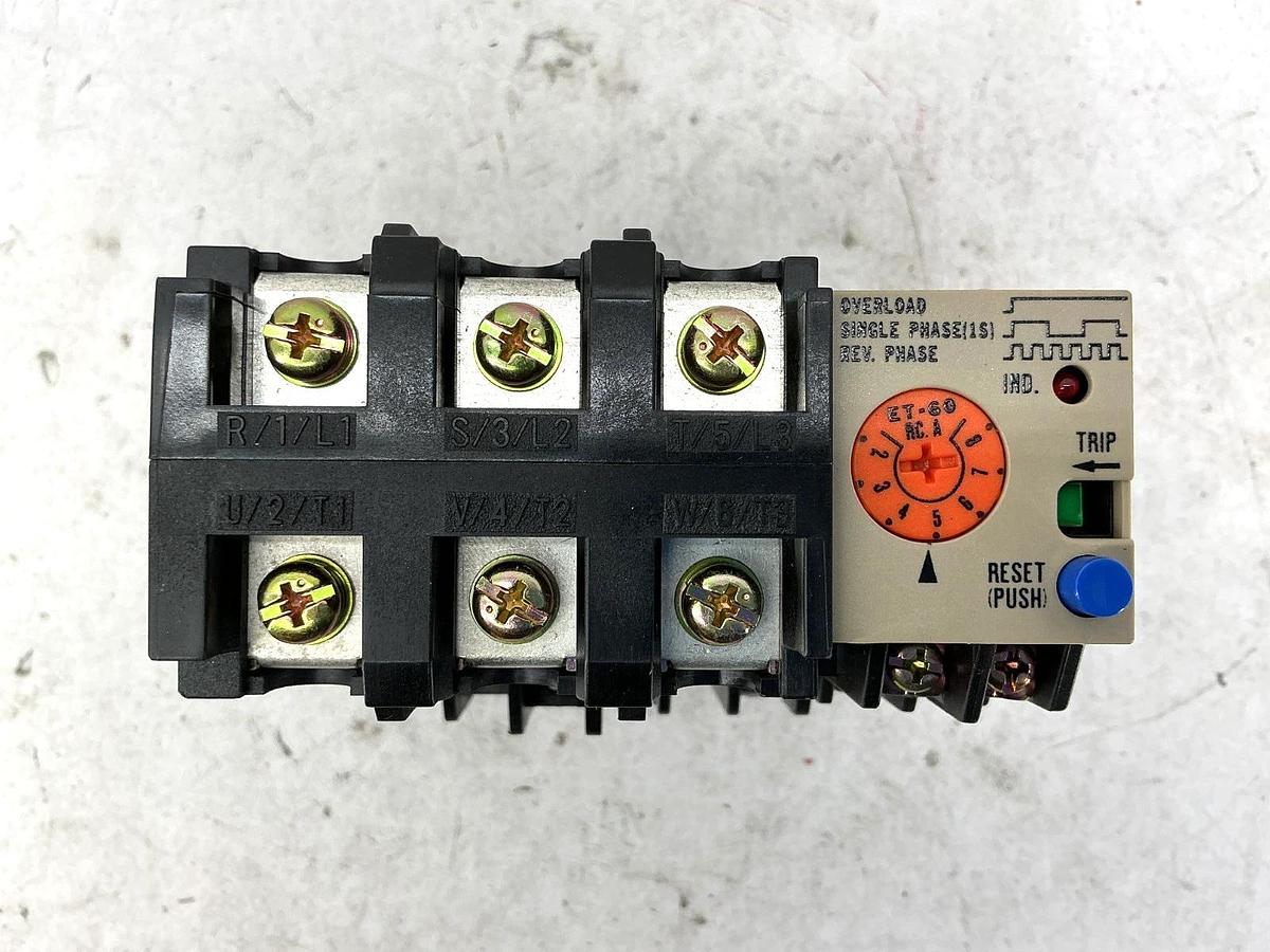 New Mitsubishi ET-60-8 Electric Motor Protection Relay 8A 110/120V 660VAC ET-60
