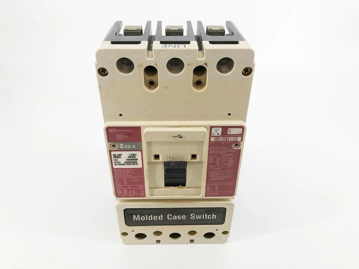 New Eaton KD3400KW Circuit Breaker 400A 3P 600VAC 250VDC - No Box