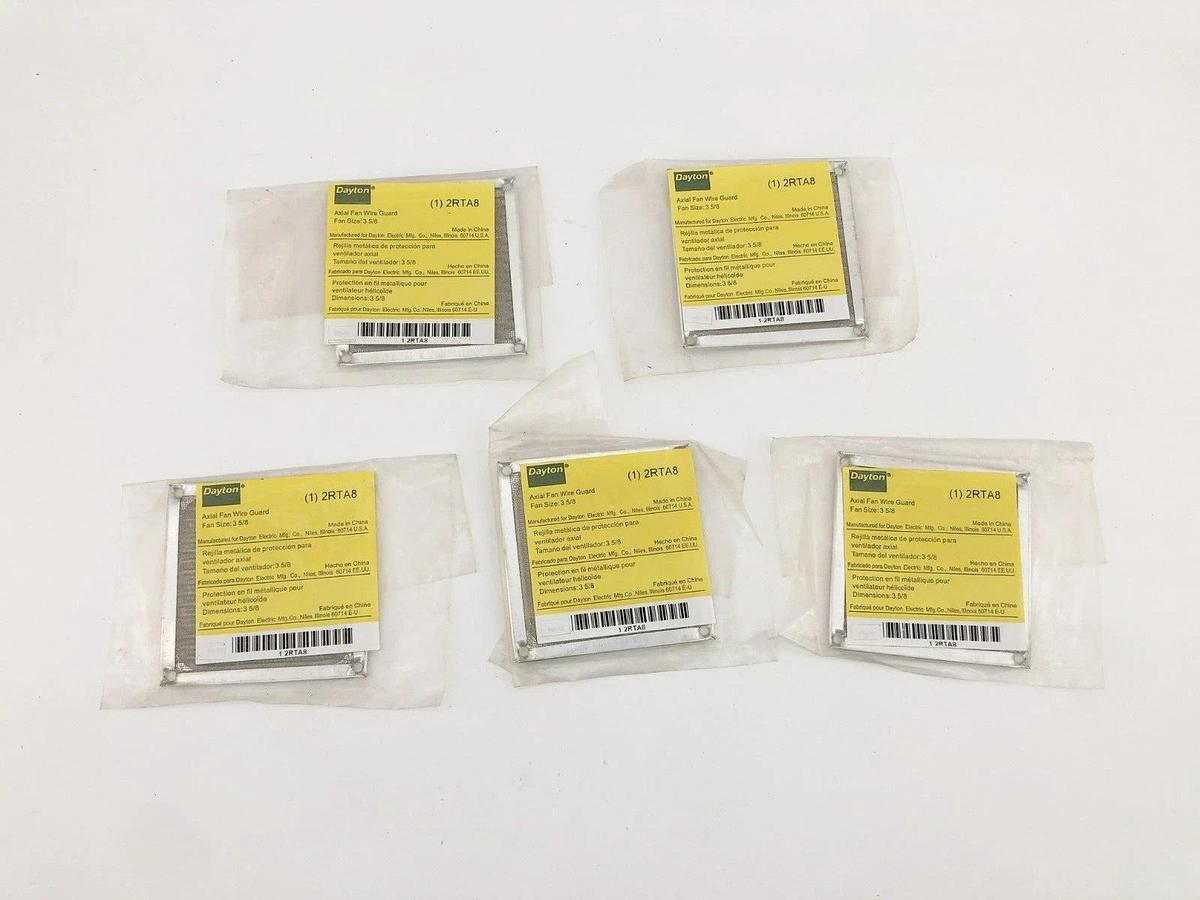 Lot of 5 New Dayton 2RTA8 Axial Fan Wire Guards 3-5/8"