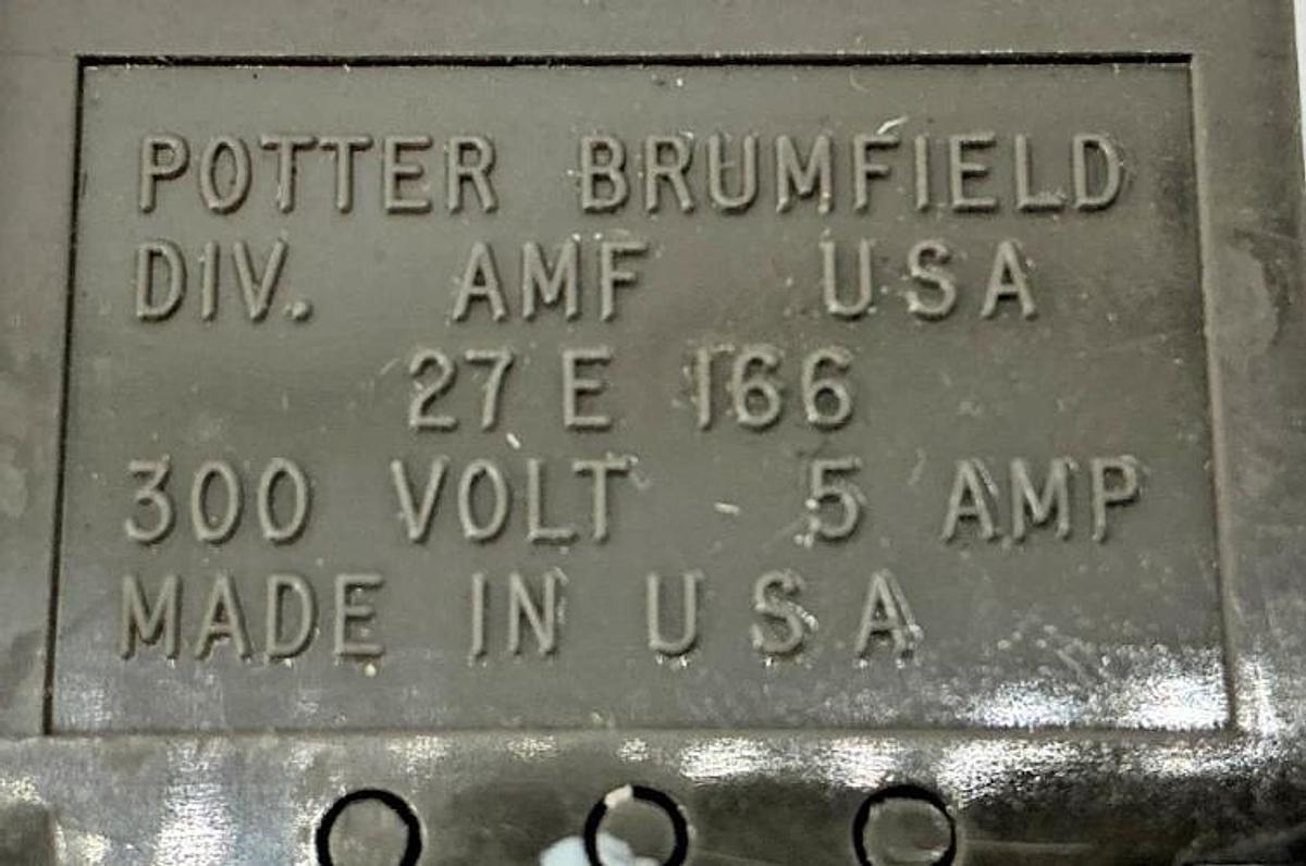 Used Lot of 7 Potter & Brumfield 27E166 Relay Socket 5A 300V 27E-166