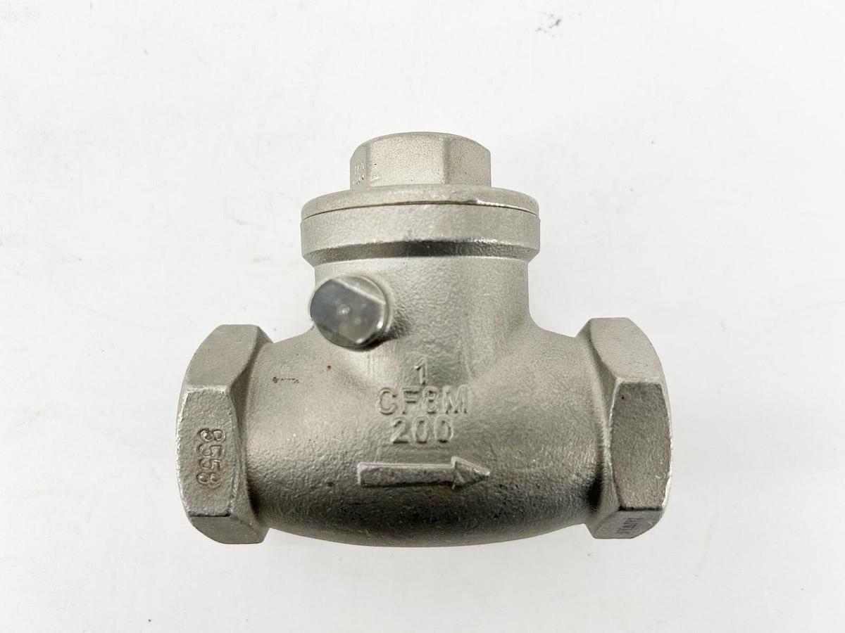 New FNW FNW16B200G Check Valve Stainless Steel 1" 1 CF8M 200