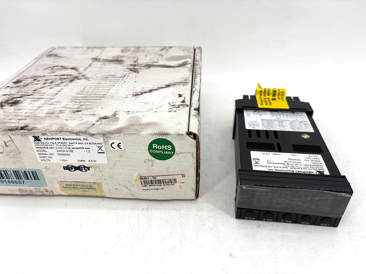 Newport Electronics INFCP-010B Strain Meter Panel Mounted 115V 9.5W