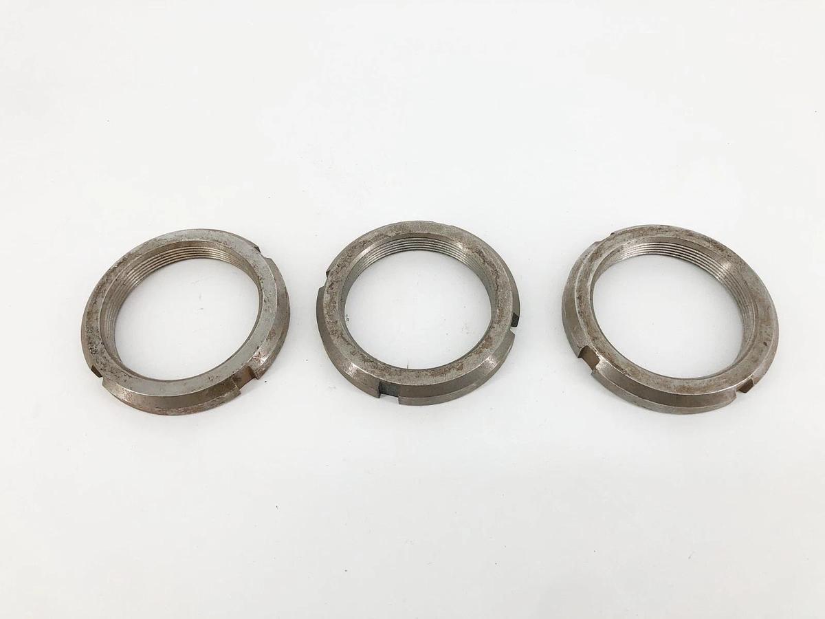 Used Lot of 3 AN15 Lock Nuts 2.933-12 Thread 3-7/8" OD