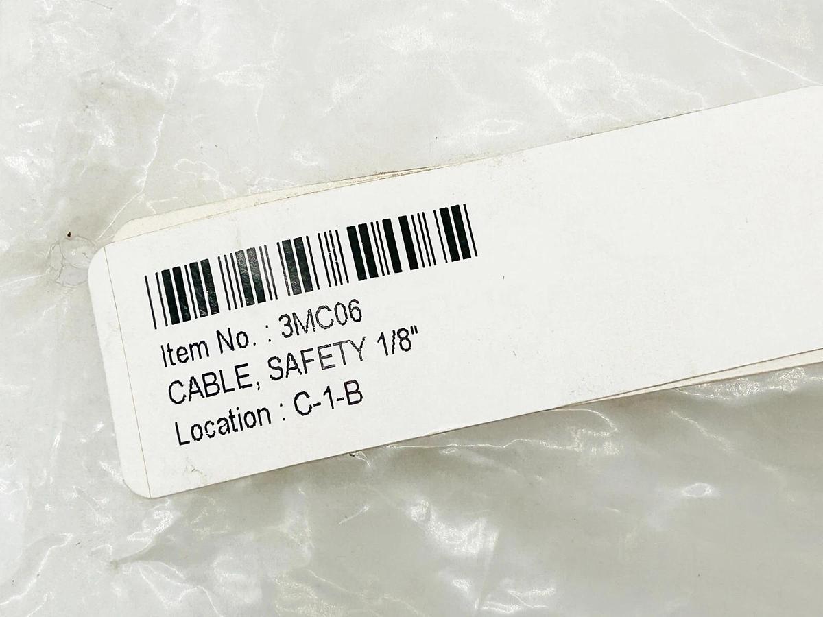 New Lot of 2 3MC06B Safety Cable 1/8"