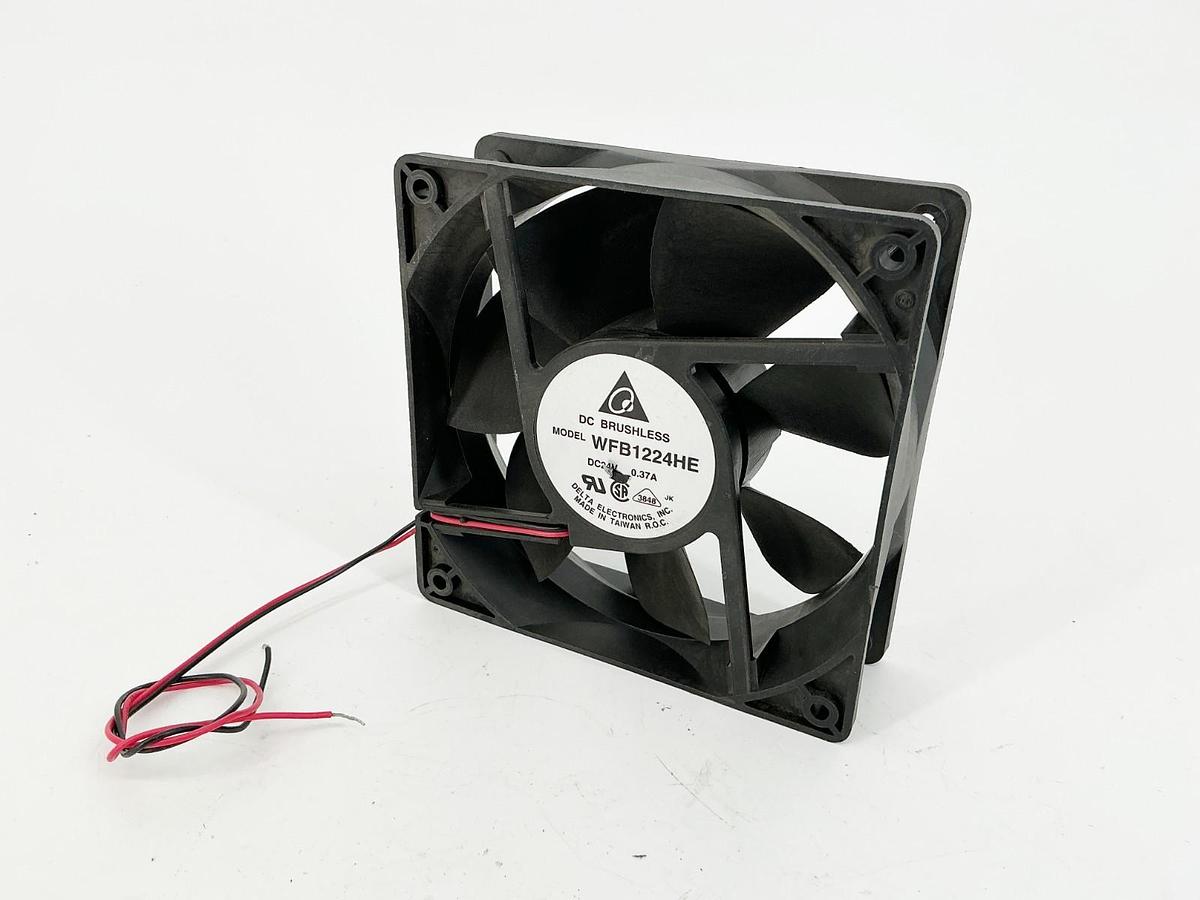 New Delta WFB1224HE DC Brushless Fan 24V 0.37A 2 Wire - No Box