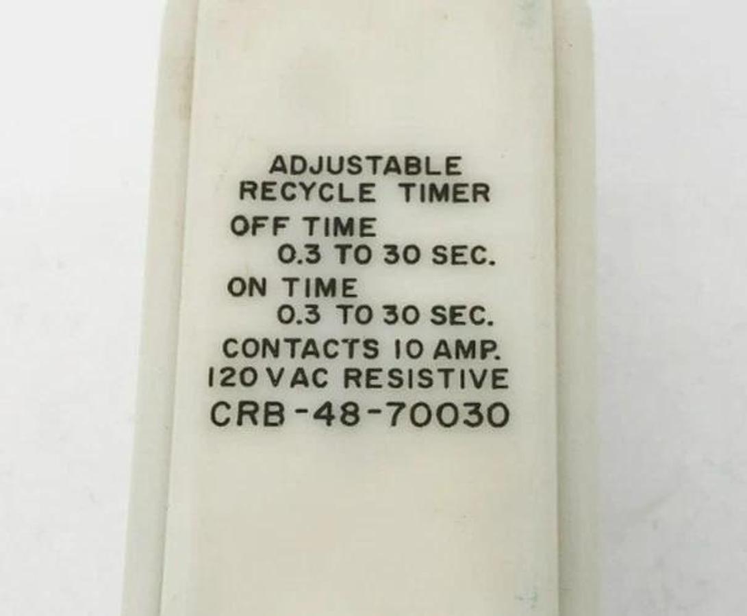 Used Potter & Brumfield CRB-48-70030 Time Delay Relay 0.3-30s 120VAC 10A