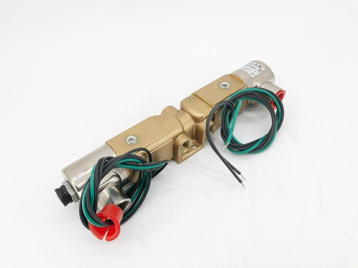 New Versa VGG-3321-C14-PC-A120 Air Valve 3-Way 2-Pos. Brass 120V 60Hz - No Box