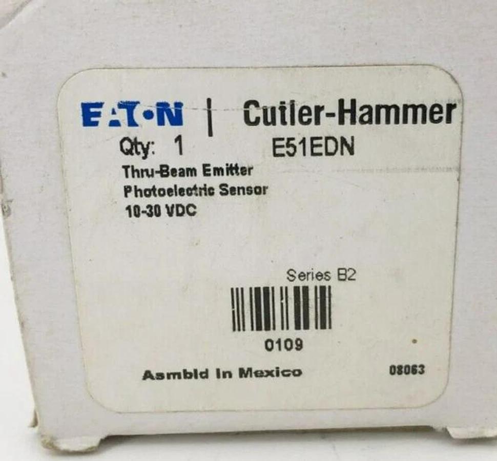 New Eaton E51EDN Thru-Beam Emitter Photoelectric Sensor 10-30VDC