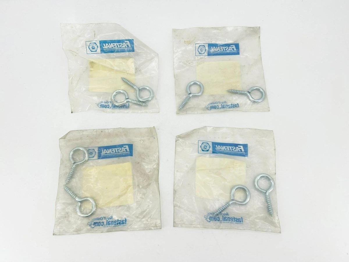 Lot of 8 New Fastenal 1142150 Screw Eye Bolts 5/16"x2-3/4" OAL